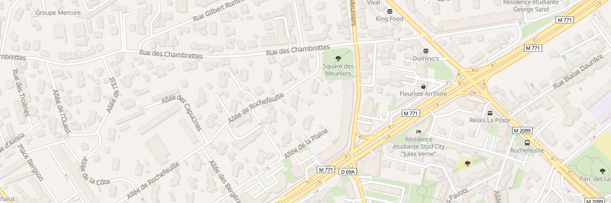 Plan du 72 All de Rochefeuille à Clermont-Ferrand