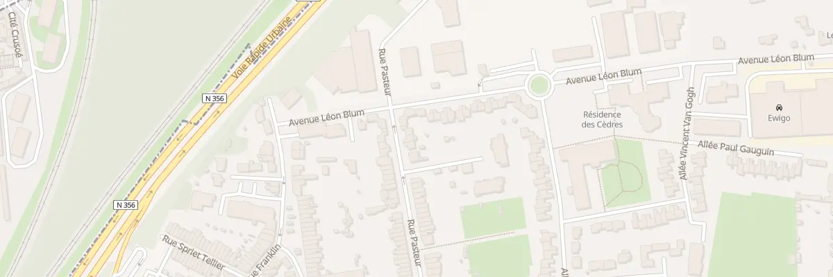 Plan du 118 Rue Pasteur à Mons-en-Barœul