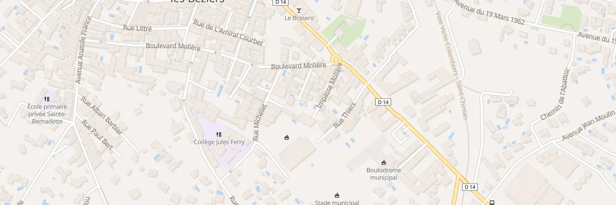 Plan du 5 Rue Marceau à Cazouls-lès-Béziers