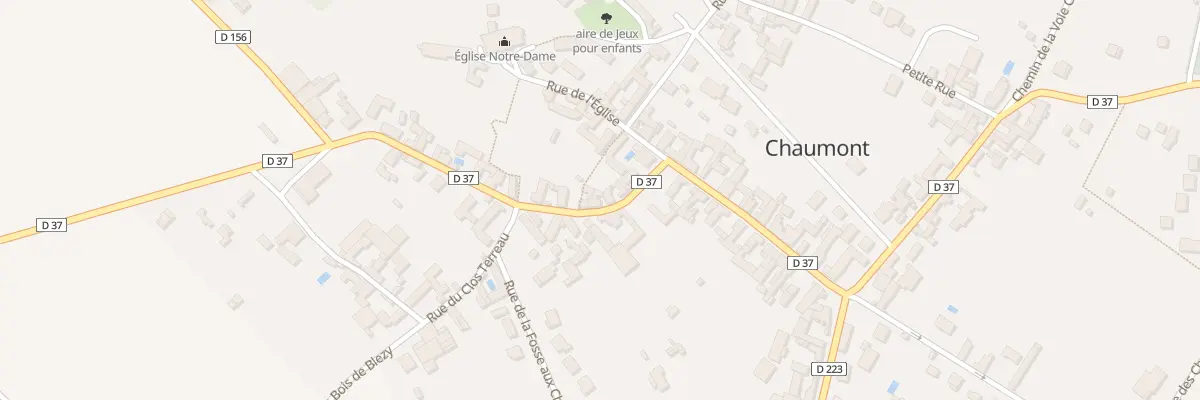 Plan du 6 Rue de Villeblevin à Chaumont