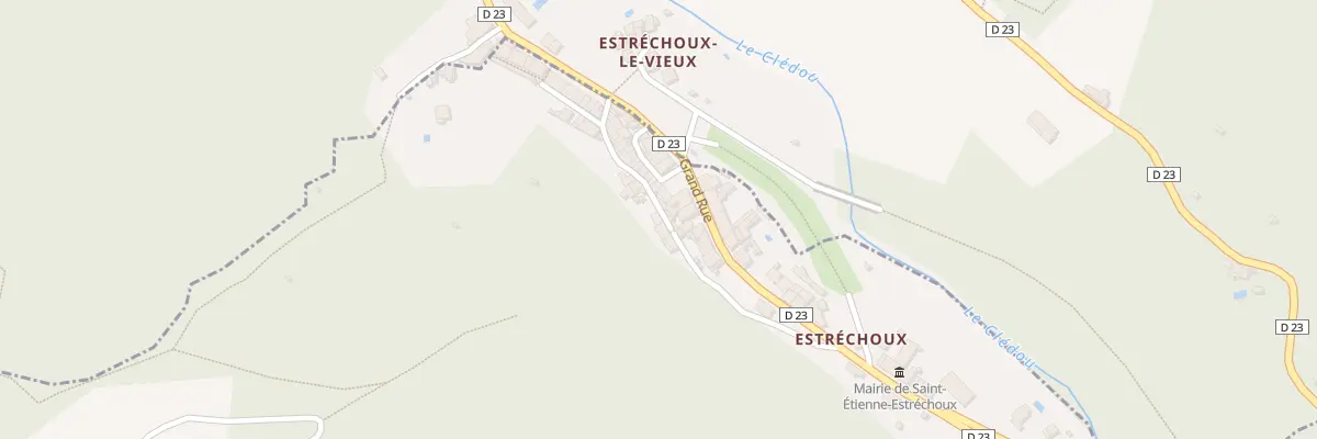 Plan du 23 Rue des 4 Ponts à Saint-Étienne-Estréchoux