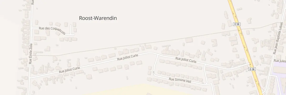Plan du 349 Rue Joliot Curie à Roost-Warendin