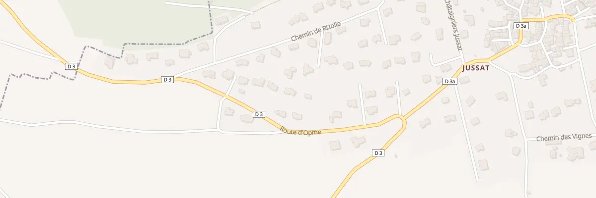 Plan du 20 Rte d’Opme Jussat à Chanonat