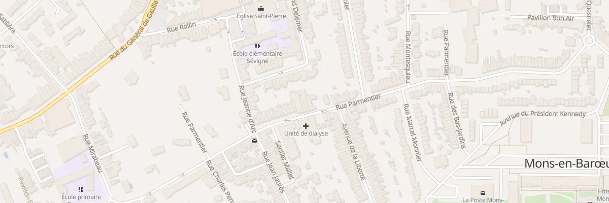 Plan du 45 Rue Parmentier à Mons-en-Barœul