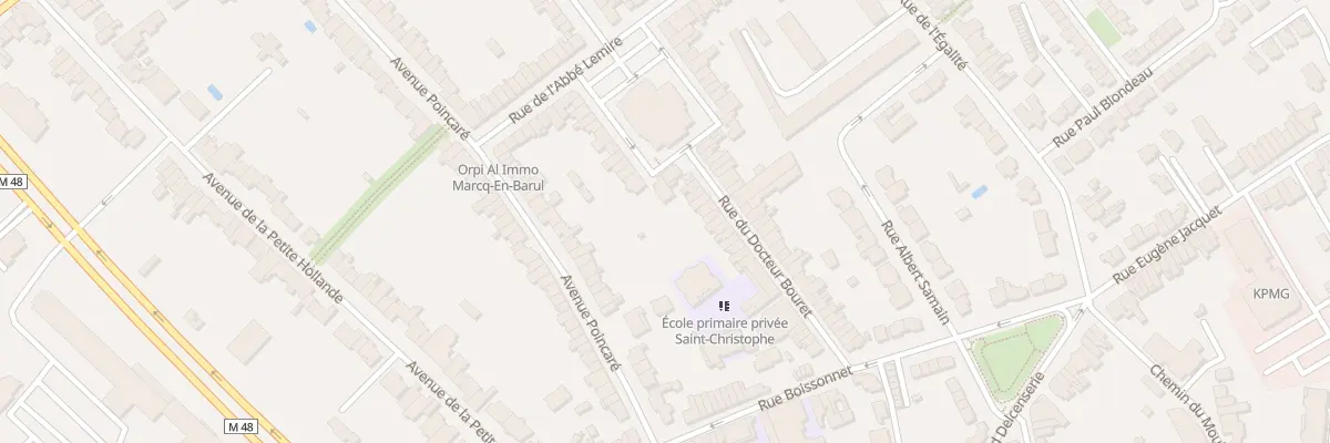 Plan du 6 Rue du Docteur Bouret à Marcq-en-Barœul