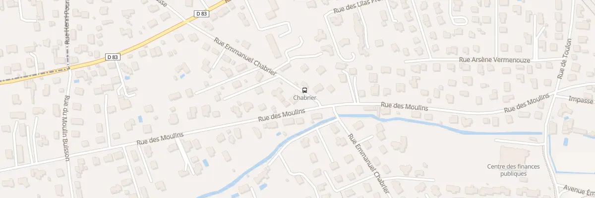 Plan du 19 Rue Emmanuel Chabrier à Riom