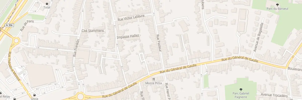 Plan du 13 Rue Pasteur à Mons-en-Barœul