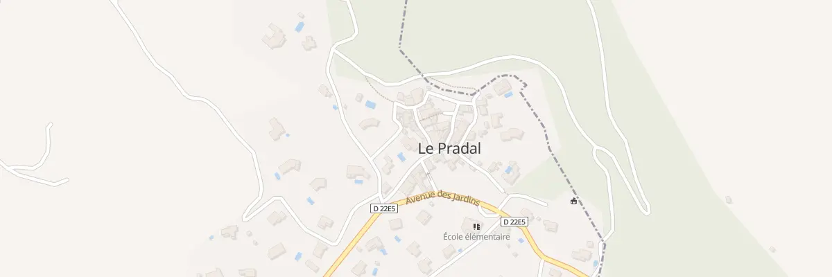 Plan du 1 Rue du Porche au Pradal