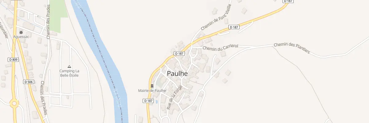 Plan du 5026B Paulhe à Paulhe