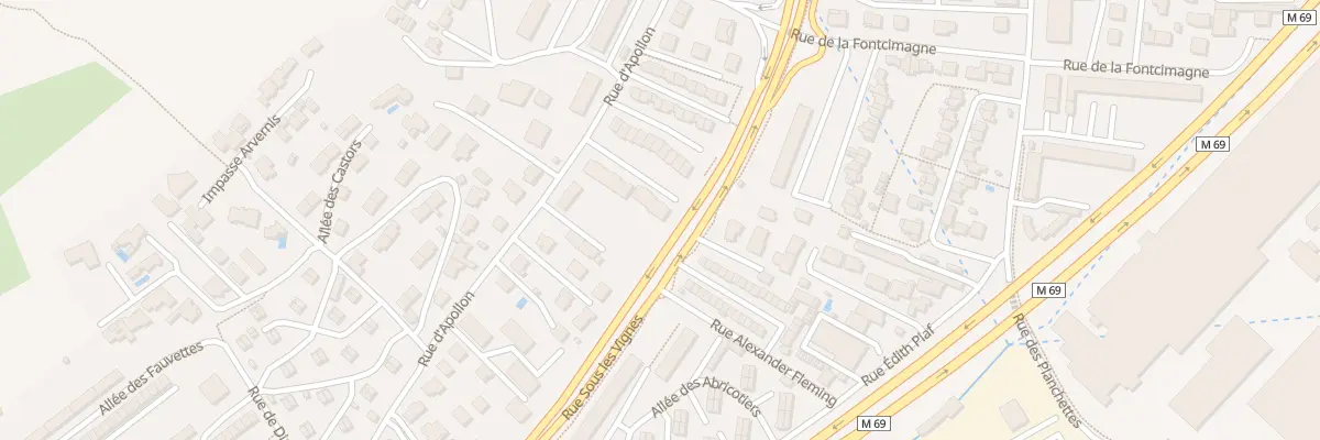 Plan du 56 Rue d’Apollon à Clermont-Ferrand