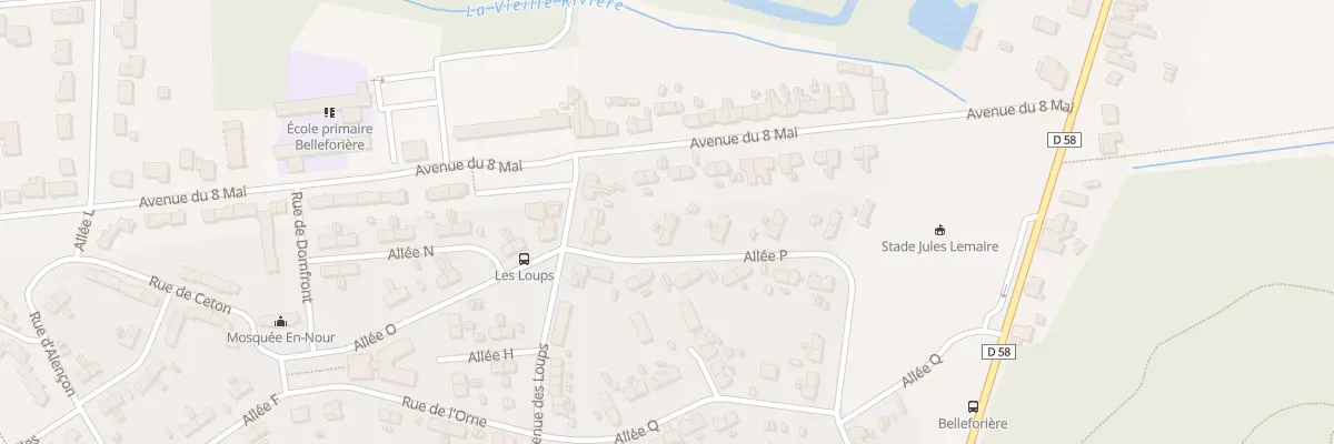 Plan du 7 Cité Belleforriere All P à Roost-Warendin