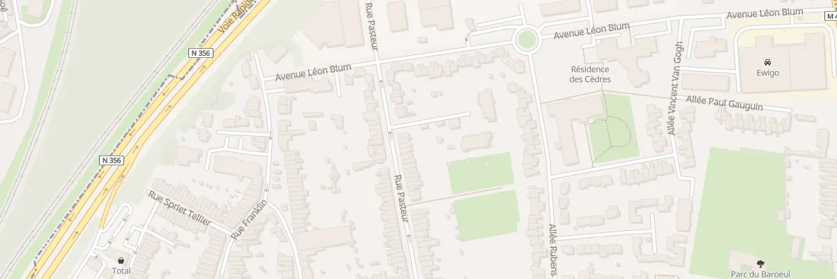 Plan du 104 Rue Pasteur à Mons-en-Barœul