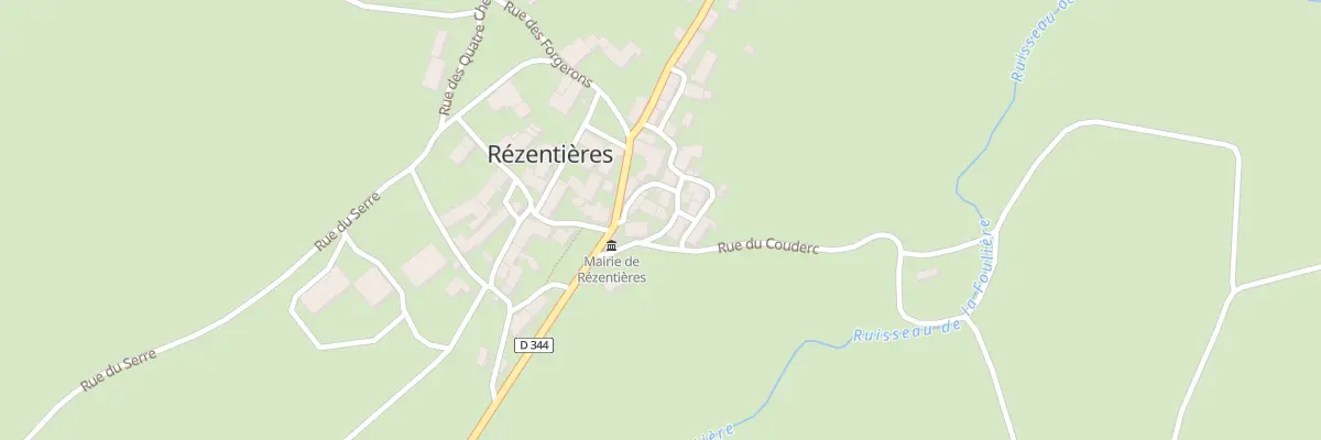 Plan du 5004 Le Bourg à Rézentières