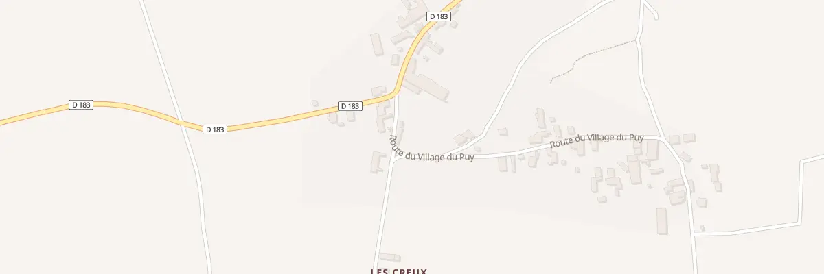 Plan du 1 Che du Village du Puy à Naves