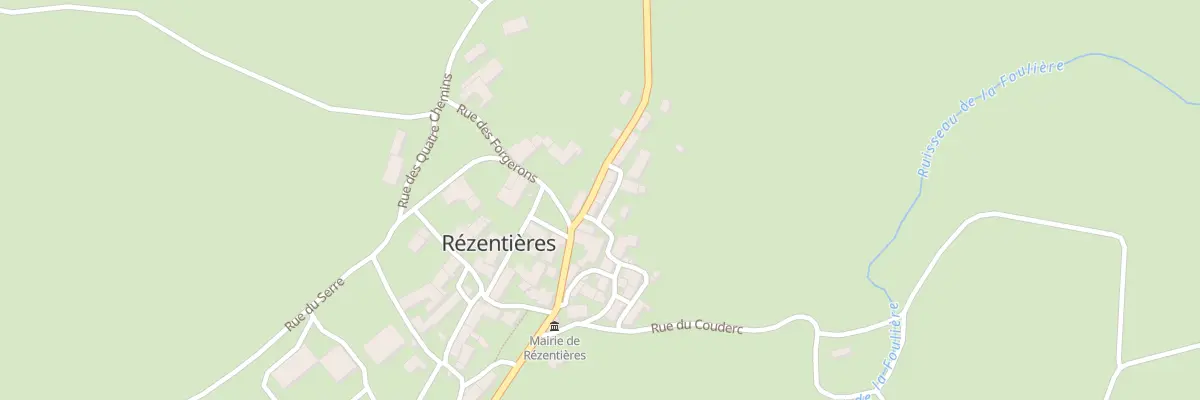 Plan du 5012 Le Bourg à Rézentières