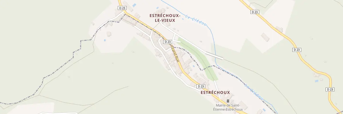 Plan du 13 Gr Grande Rue à Saint-Étienne-Estréchoux