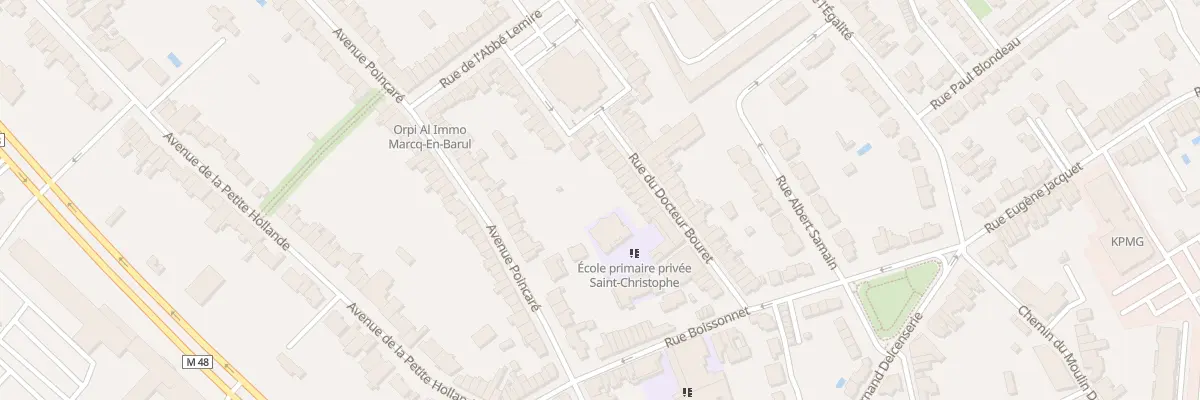 Plan du 14 Rue du Docteur Bouret à Marcq-en-Barœul