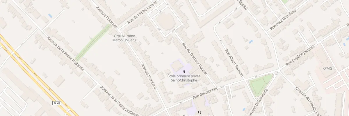 Plan du 16 Rue du Docteur Bouret à Marcq-en-Barœul