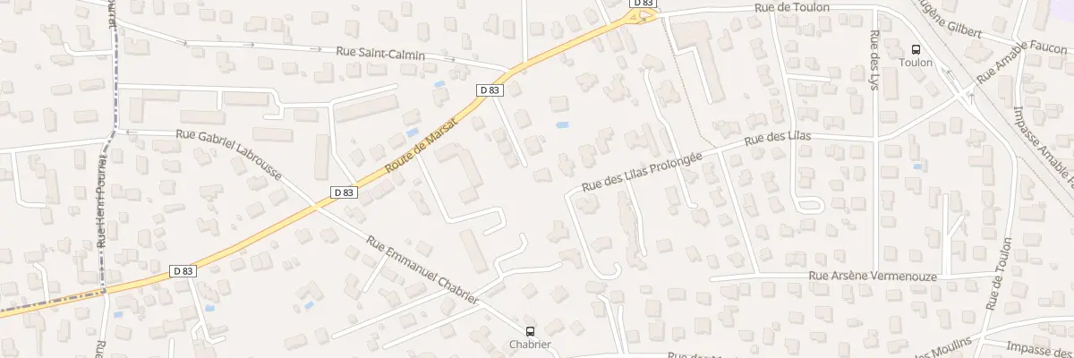 Plan du 17 Rue des Lilas Prolongée à Riom