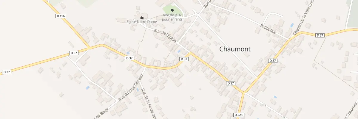 Plan du 2 Rue de Villeblevin à Chaumont