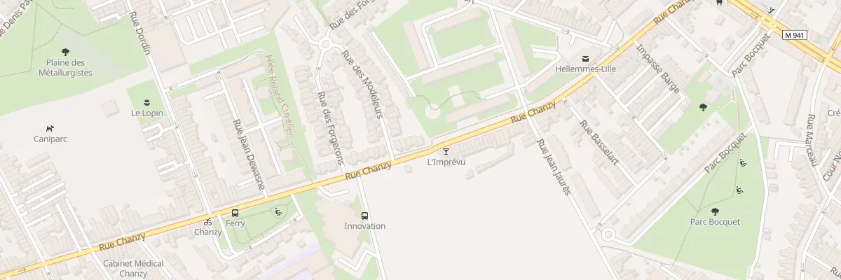 Plan du 36 Rue Chanzy Hellemmes à Lille