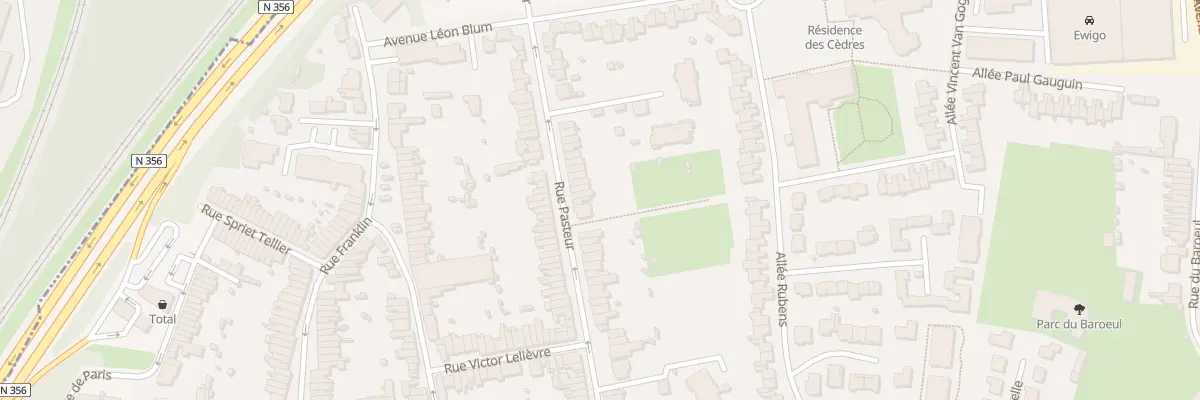 Plan du 84 Rue Pasteur à Mons-en-Barœul