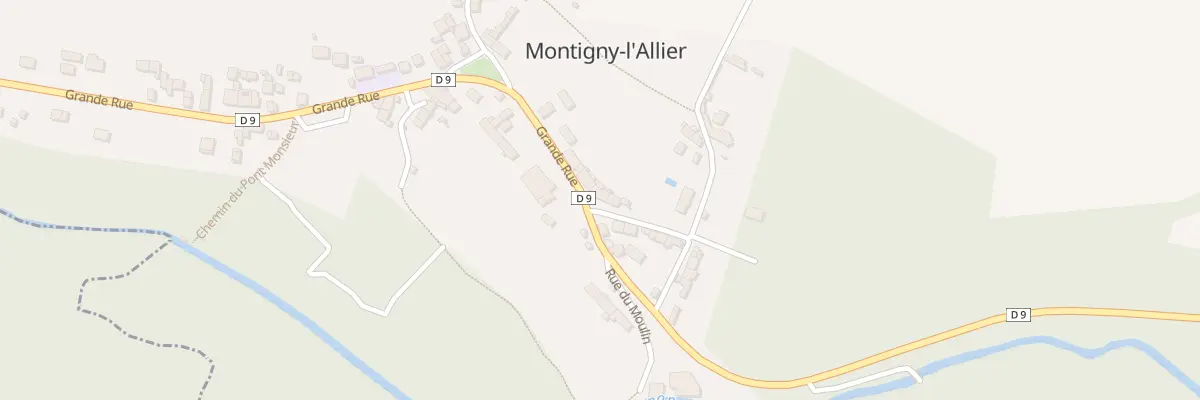 Plan du 1 Rue de Grand Fontaine à Montigny-l’Allier