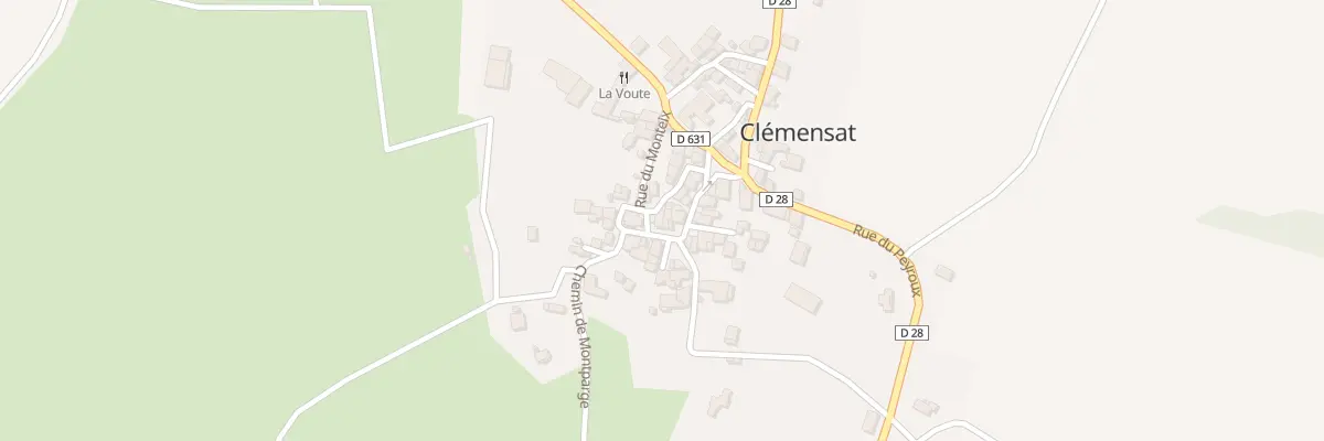 Plan du 5 Pl de l’Eglise à Clémensat