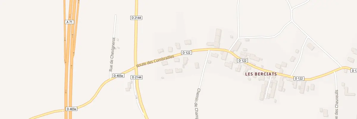 Plan du 44 Rte des Combrailles à Beauregard-Vendon