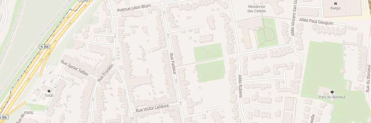 Plan du 80 Rue Pasteur à Mons-en-Barœul