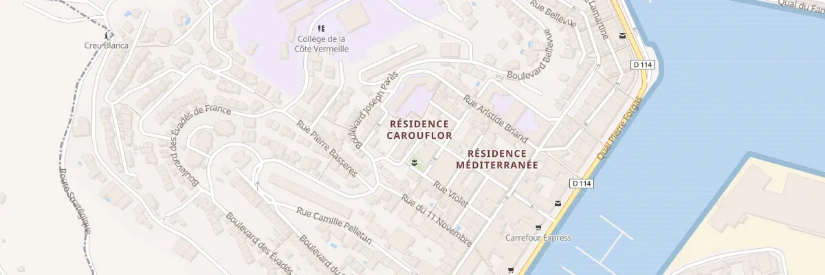 Plan du 17 Rue Jules Ferry à Port-Vendres