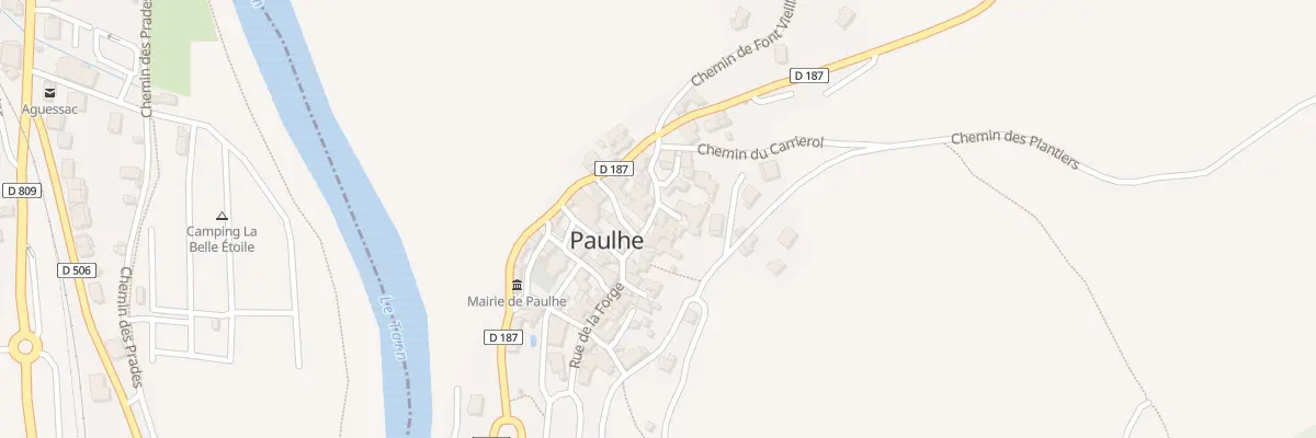 Plan du 2 Imp des Tilleuls à Paulhe