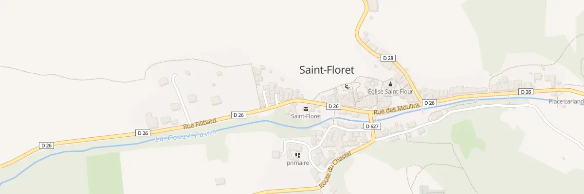 Plan du 9008 Rue des Moulins à Saint-Floret