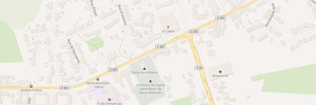 Plan du 393 Rue Pierre Brossolette à Roost-Warendin