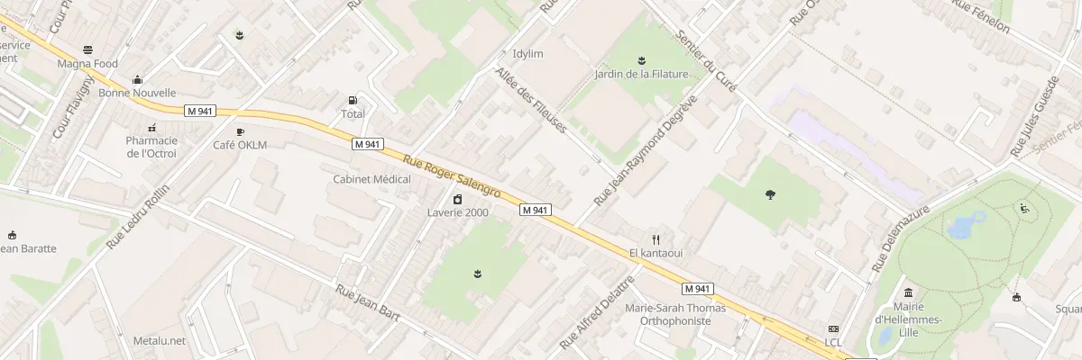Plan du 61 Rue Roger Salengro à Lille