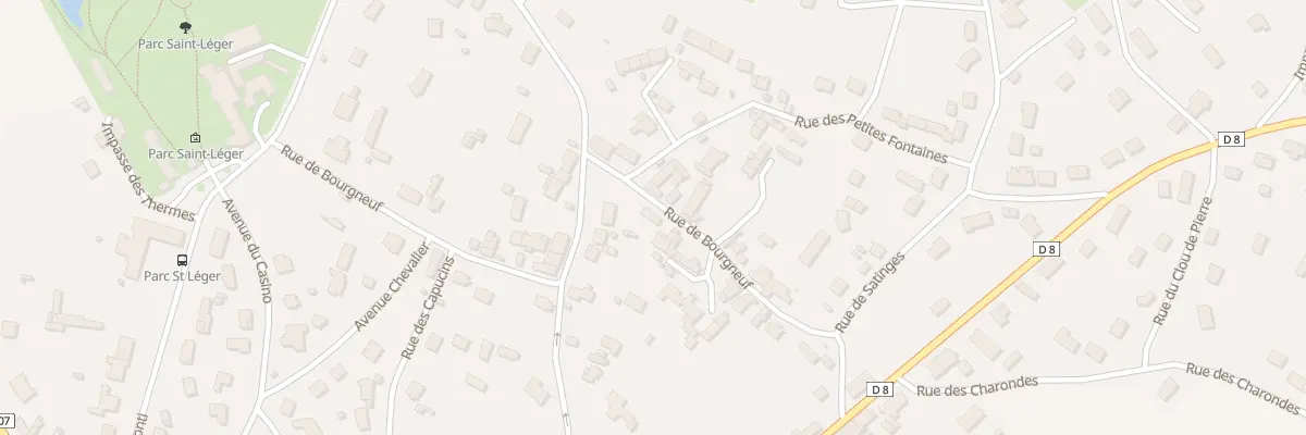 Plan du 392 Rue de Bourgneuf à Pougues-les-Eaux