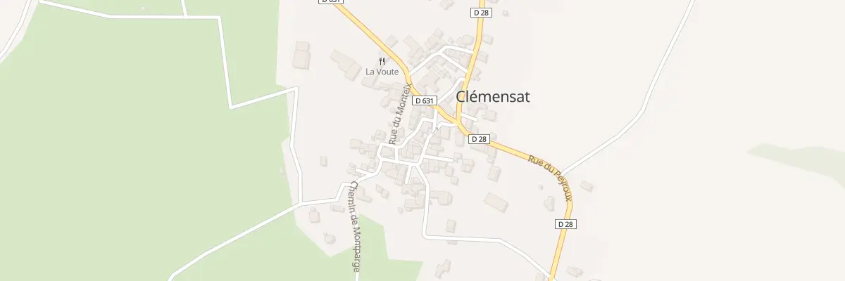 Plan du 5 Rue de la Peragude à Clémensat