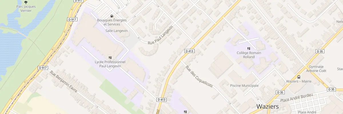 Plan du 74 Rue des Freres Martel à Waziers