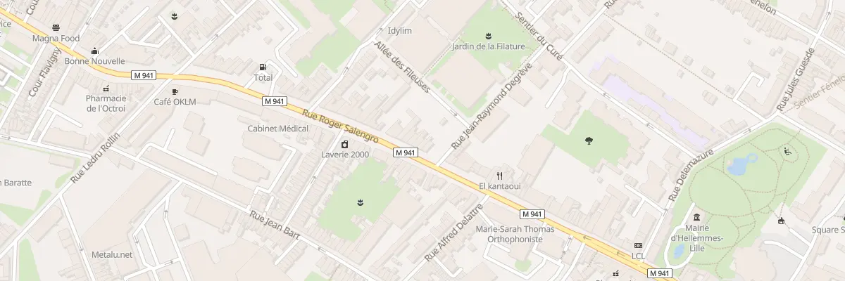 Plan du 67 Rue Roger Salengro à Lille