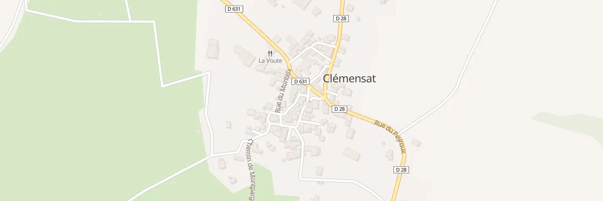 Plan du 1 Rue de la Peragude à Clémensat