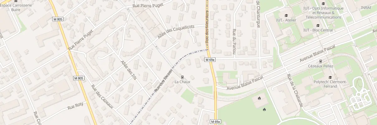 Plan du 52 Rue des Rivaux à Aubière