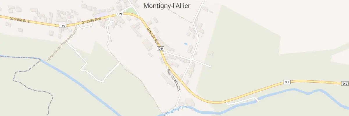 Plan du 4 Rue de Grand Fontaine à Montigny-l’Allier