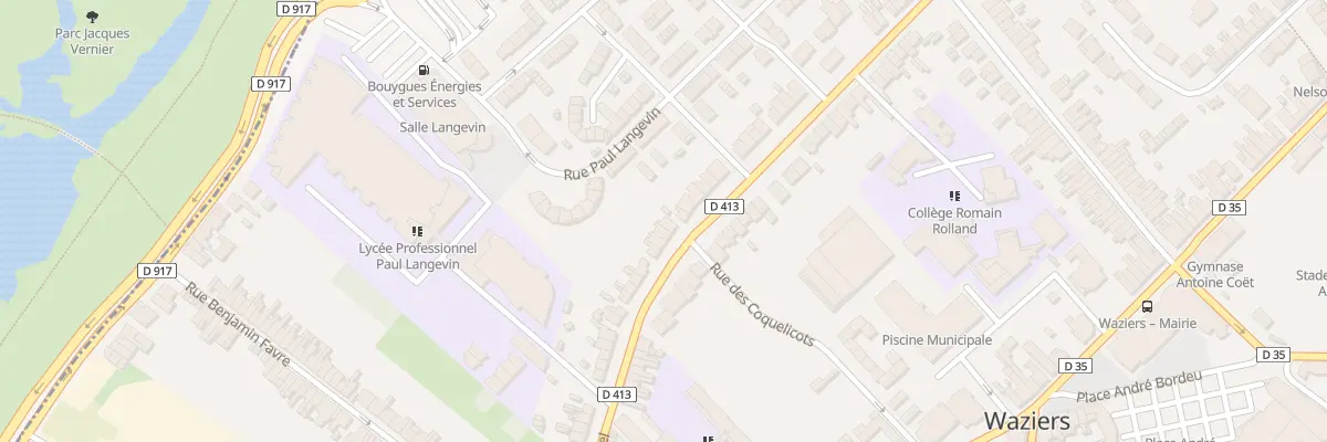 Plan du 72 Rue des Freres Martel à Waziers