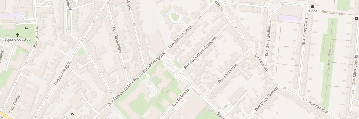 Plan du 3 Rue du Docteur Calmette à Lille