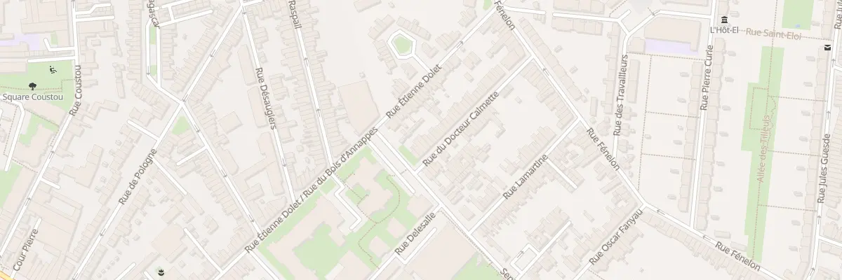 Plan du 7 Rue du Docteur Calmette à Lille