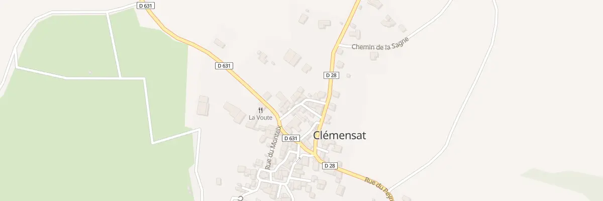 Plan du 6 Rue de Chazeau à Clémensat