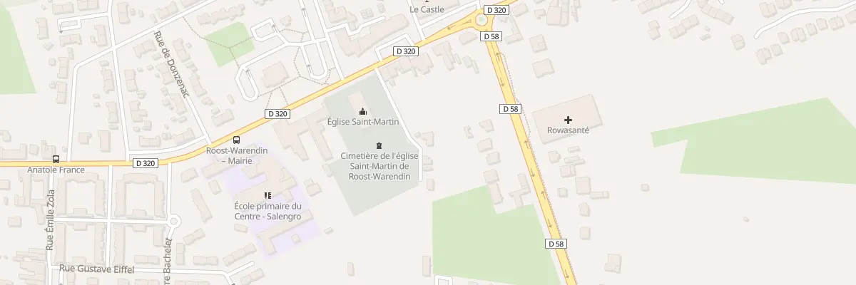 Plan du 369 Rue Pierre Brossolette à Roost-Warendin