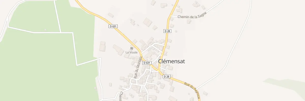 Plan du 1 Rue La Rochette à Clémensat
