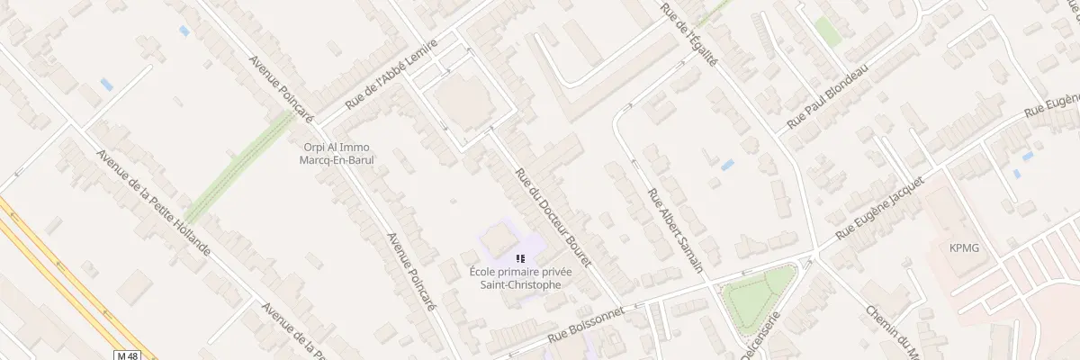 Plan du 11 Rue du Docteur Bouret à Marcq-en-Barœul