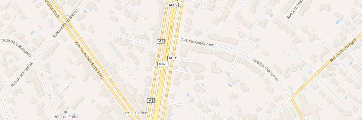 Plan du 10 Av Guynemer à Marcq-en-Barœul